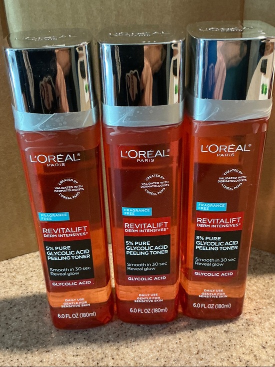 L'Oreal Other - Lot of 3 L’Oreal Revitalift Derm Intensive 5% Pure Glycolic Acid Peeling Toner